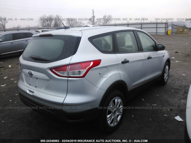 1FMCU0F74EUA61921 - 2014 FORD ESCAPE S SILVER photo 4