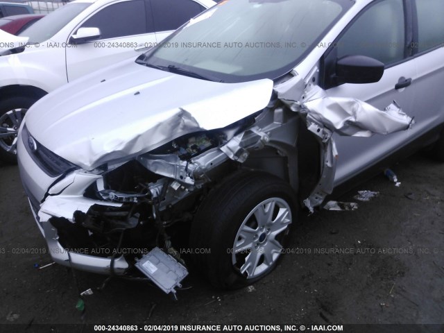 1FMCU0F74EUA61921 - 2014 FORD ESCAPE S SILVER photo 6