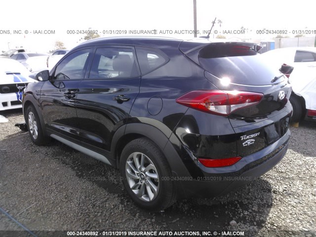 KM8J33A46HU462707 - 2017 HYUNDAI TUCSON LIMITED/SPORT AND ECO/SE BLACK photo 3