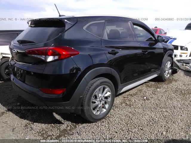 KM8J33A46HU462707 - 2017 HYUNDAI TUCSON LIMITED/SPORT AND ECO/SE BLACK photo 4