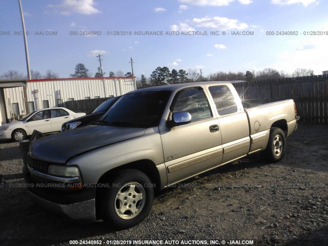 2GCEC19T6Y1197241 - 2000 CHEVROLET SILVERADO C1500 GRAY photo 2