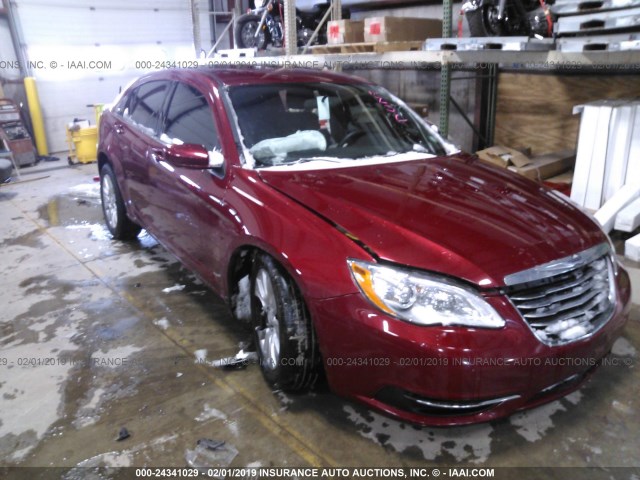 1C3CCBAG2DN728623 - 2013 CHRYSLER 200 LX RED photo 1