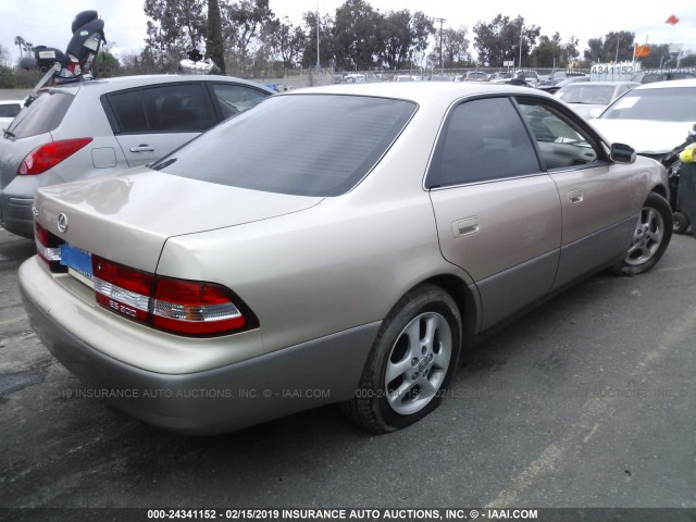 JT8BF28G415108578 - 2001 LEXUS ES 300 TAN photo 4