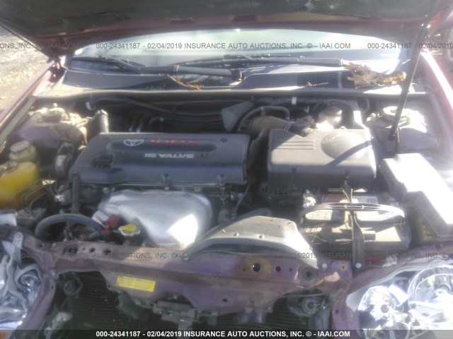 JTDBE32K730146930 - 2003 TOYOTA CAMRY LE/XLE Қызыл фото 10