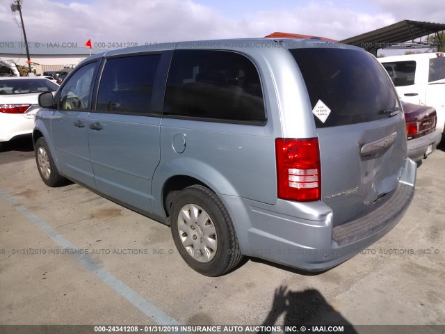 2A8HR44H08R641157 - 2008 CHRYSLER TOWN & COUNTRY LX TURQUOISE photo 3