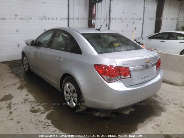 1G1PA5SG5D7288493 - 2013 CHEVROLET CRUZE LS GRAY photo 3