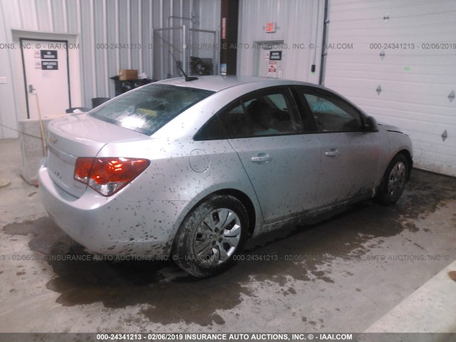 1G1PA5SG5D7288493 - 2013 CHEVROLET CRUZE LS GRAY photo 4