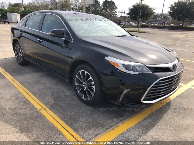 4T1BK1EB9JU285516 - 2018 TOYOTA AVALON BLACK photo 1