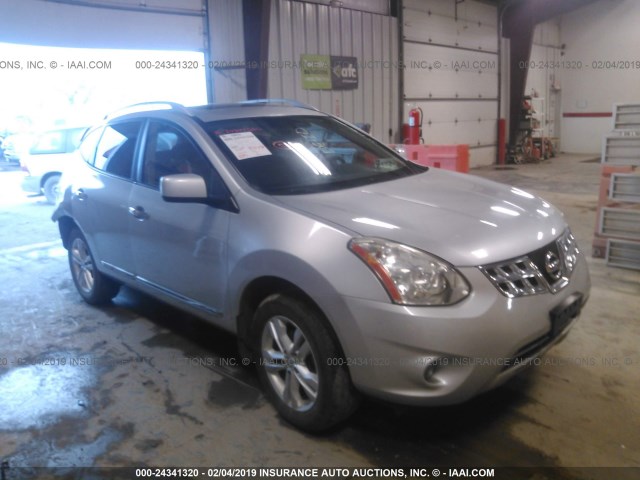 JN8AS5MV0DW118736 - 2013 NISSAN ROGUE S/SV SILVER photo 1