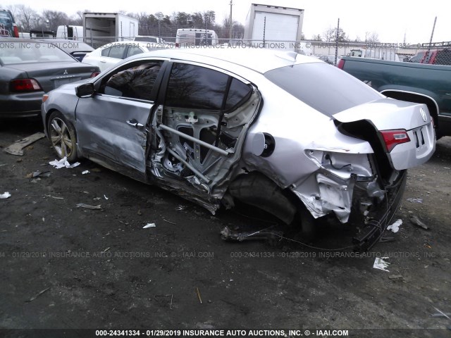 19VDE1F52DE007940 - 2013 ACURA ILX 20 PREMIUM SILVER photo 3