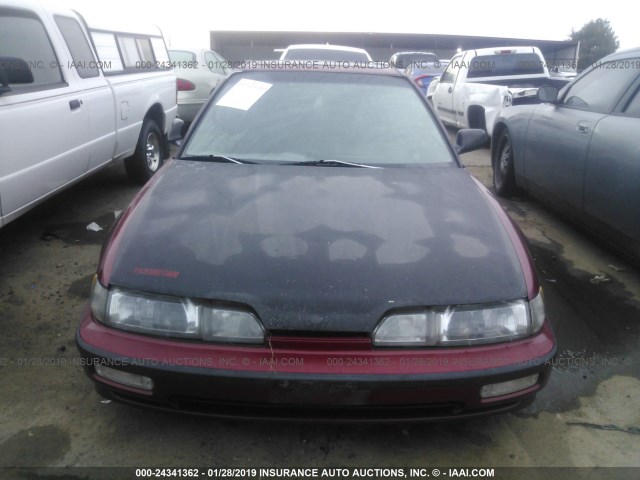 JH4DA9355LS064021 - 1990 ACURA INTEGRA LS BURGUNDY photo 6