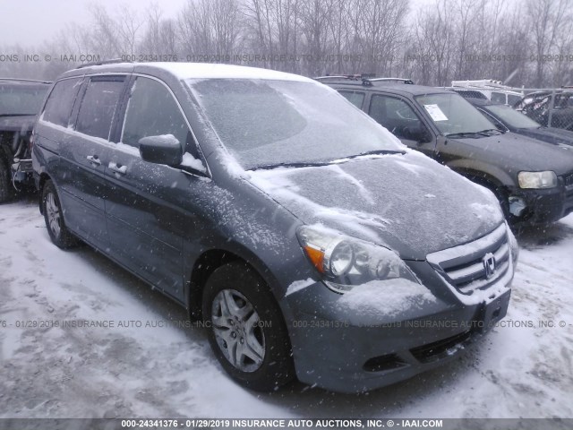 5FNRL38677B437921 - 2007 HONDA ODYSSEY EXL GRAY photo 1