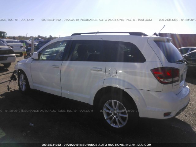 3C4PDCBB5DT721863 - 2013 DODGE JOURNEY SXT WHITE photo 3