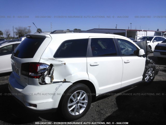 3C4PDCBB5DT721863 - 2013 DODGE JOURNEY SXT WHITE photo 4