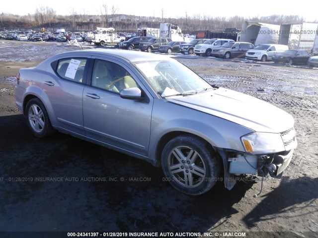 1C3CDZCB6DN637085 - 2013 DODGE AVENGER SXT SILVER photo 1