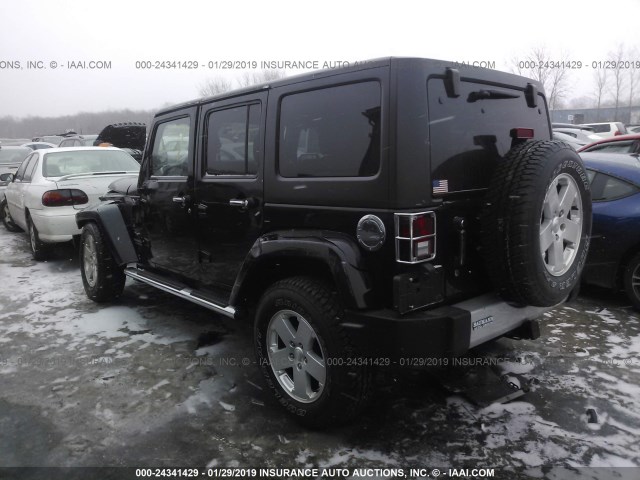 1J4BA5H10BL638776 - 2011 JEEP WRANGLER UNLIMITE SAHARA BLACK photo 3