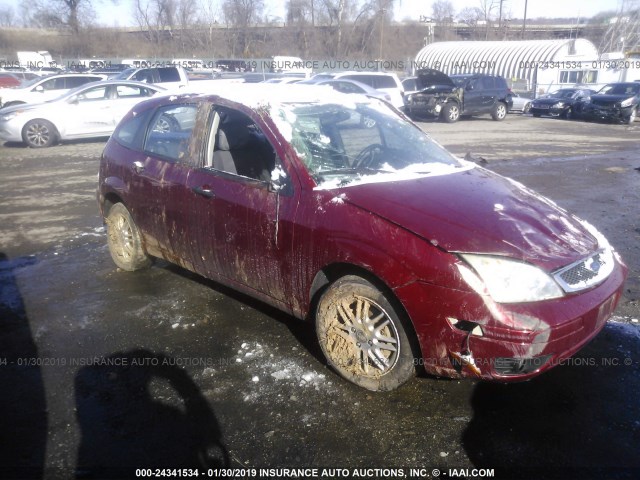 3FAFP37N95R107389 - 2005 FORD FOCUS ZX5 MAROON photo 1