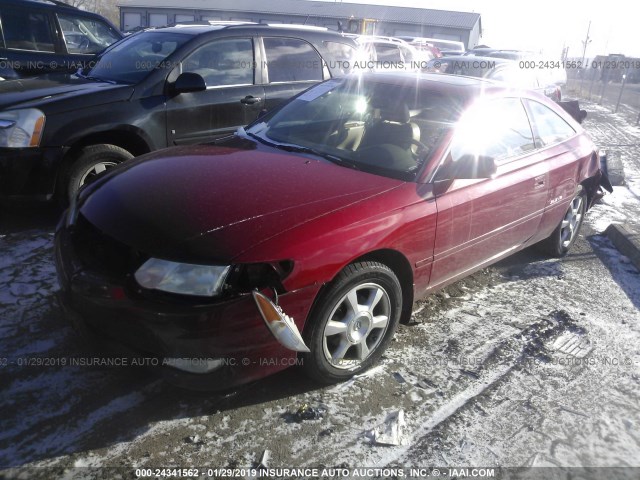 2T1CF28P12C547232 - 2002 TOYOTA CAMRY SOLARA SE/SLE RED photo 2