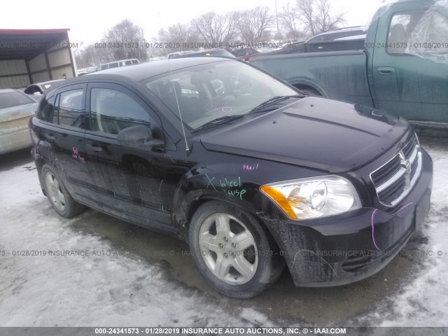 1B3HB48B27D125001 - 2007 DODGE CALIBER SXT BLACK photo 1