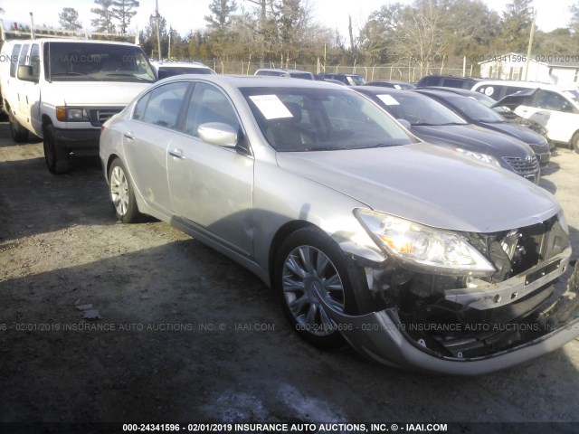 KMHGC46E29U039822 - 2009 HYUNDAI GENESIS 3.8L SILVER photo 1