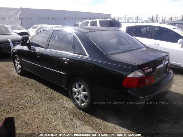 4T1BF28B73U298189 - 2003 TOYOTA AVALON XL/XLS BLACK photo 3