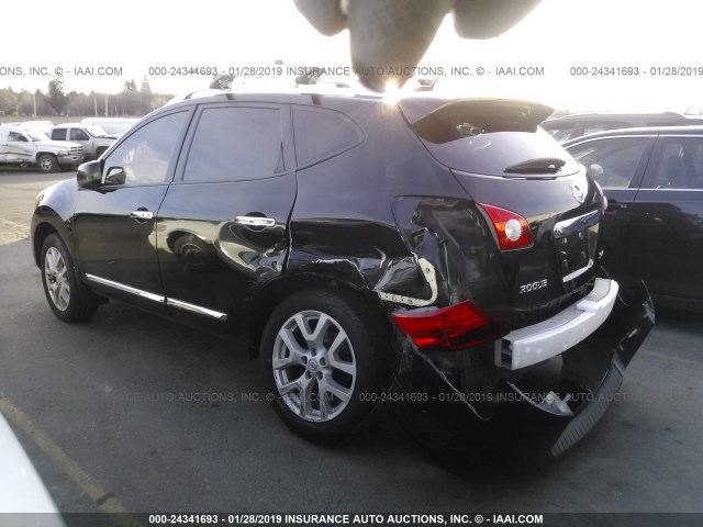 JN8AS5MV3BW663262 - 2011 NISSAN ROGUE S/SV/KROM BLACK photo 3