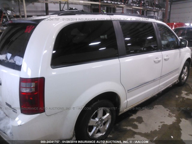 2D8HN54179R519281 - 2009 DODGE GRAND CARAVAN SXT WHITE photo 4