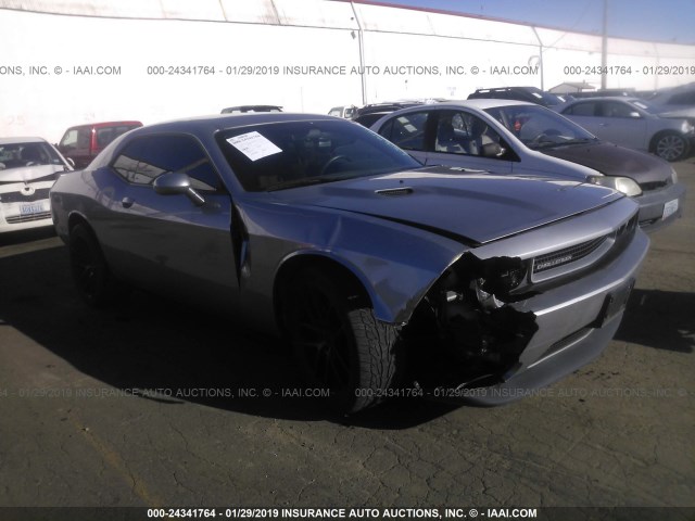 2C3CDYAG5EH262146 - 2014 DODGE CHALLENGER SXT SILVER photo 1