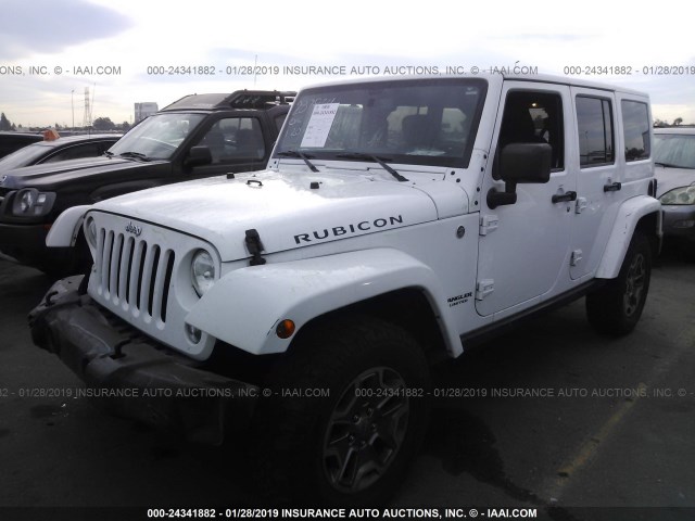 1C4BJWFG5FL551240 - 2015 JEEP WRANGLER UNLIMITE RUBICON WHITE photo 2