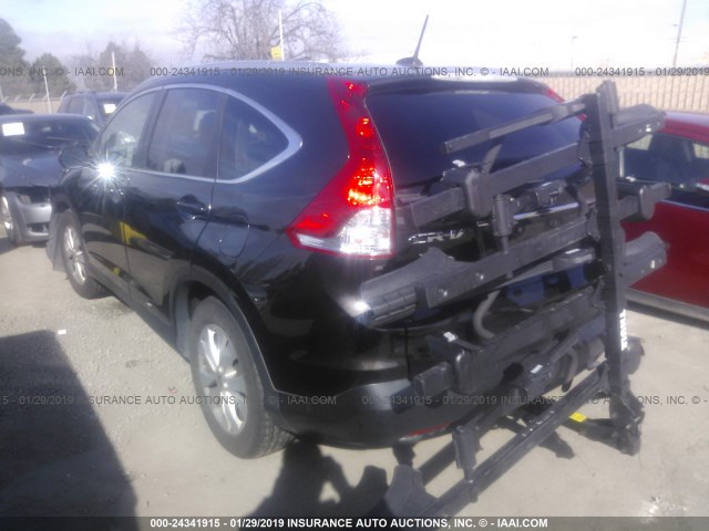 5J6RM3H75EL027757 - 2014 HONDA CR-V EXL Dark Brown photo 3