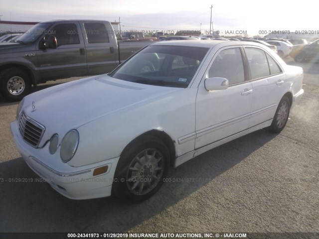 WDBJF65J91B307484 - 2001 MERCEDES-BENZ E 320 WHITE photo 2