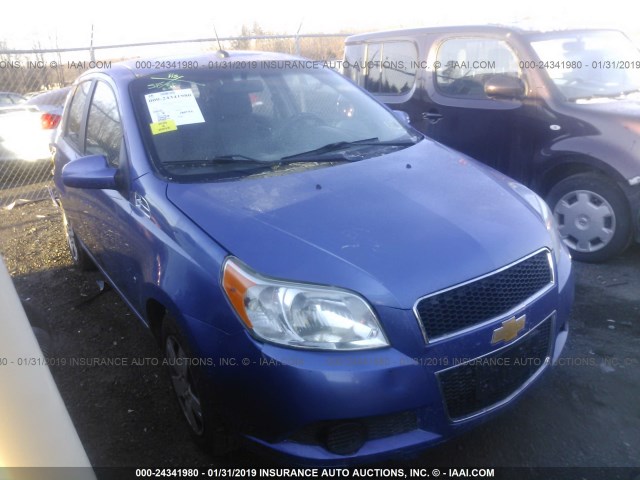 KL1TD66E99B317971 - 2009 CHEVROLET AVEO LS/LT BLUE photo 1