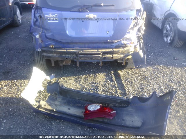 KL1TD66E99B317971 - 2009 CHEVROLET AVEO LS/LT BLUE photo 6