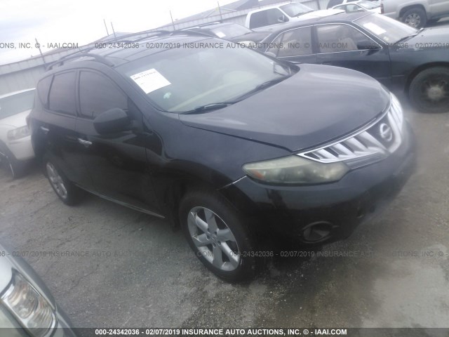 JN8AZ18U79W022437 - 2009 NISSAN MURANO S/SL BLACK photo 1