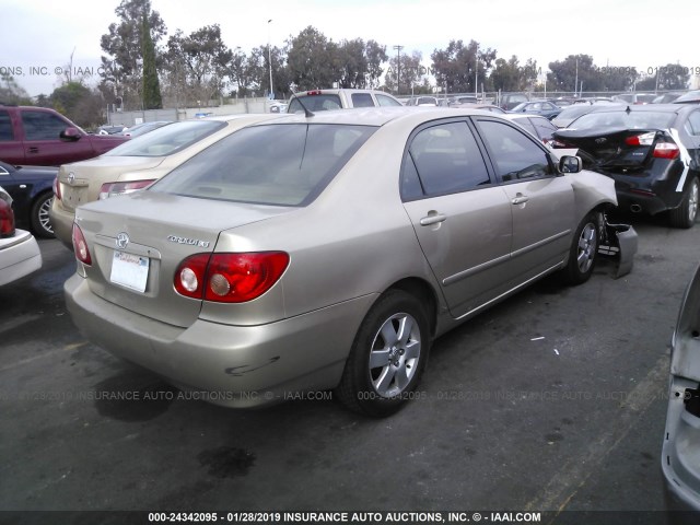 1NXBR30E06Z665179 - 2006 TOYOTA COROLLA CE/LE/S GOLD photo 4