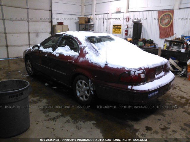 1MEFM55S92A622758 - 2002 MERCURY SABLE LS PREMIUM 红色 照片 3