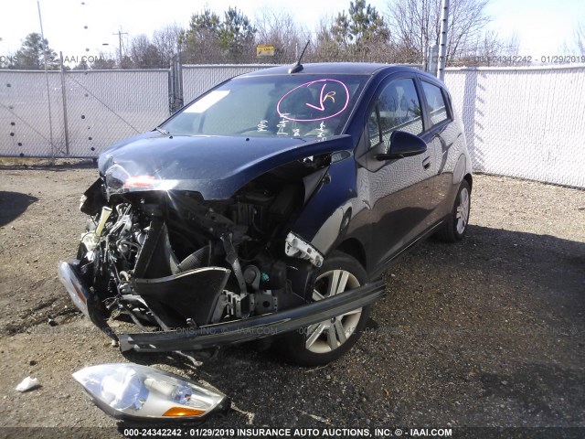 KL8CD6S94EC411688 - 2014 CHEVROLET SPARK 1LT GRAY photo 2