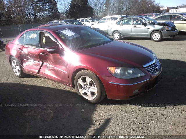 JH4KB16596C009863 - 2006 ACURA RL RED photo 1