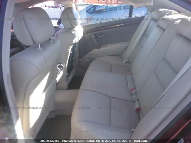 JH4KB16596C009863 - 2006 ACURA RL RED photo 8