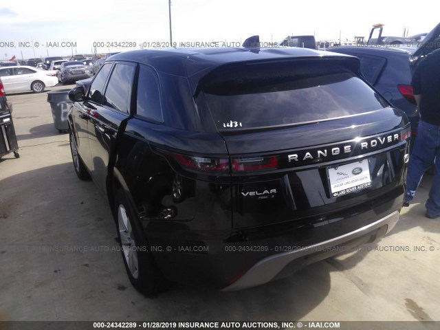 SALYB2RX9JA736285 - 2018 LAND ROVER RANGE ROVER VELAR S BLACK photo 3