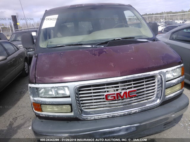 1GKFG15R4X1071097 - 1999 GMC SAVANA MAROON photo 6