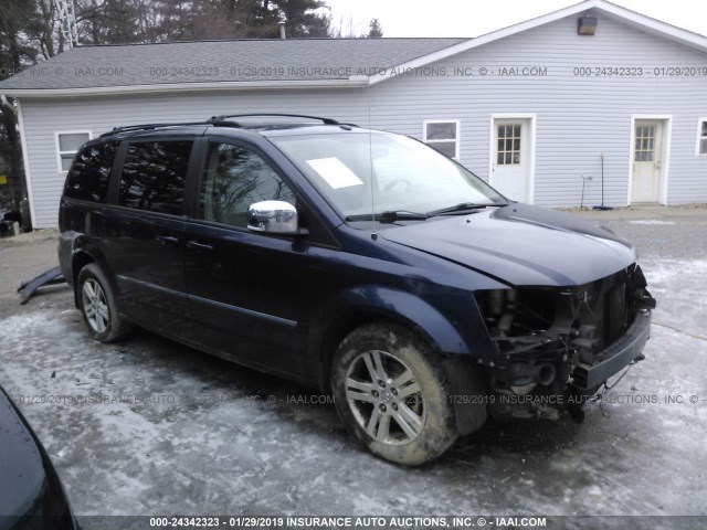 2D8HN54X48R130567 - 2008 DODGE GRAND CARAVAN SXT BLUE photo 1