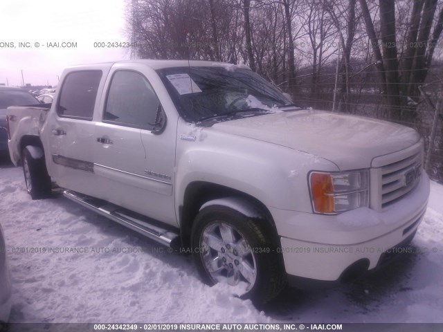 3GTP2WE70CG204542 - 2012 GMC SIERRA K1500 SLT WHITE photo 1