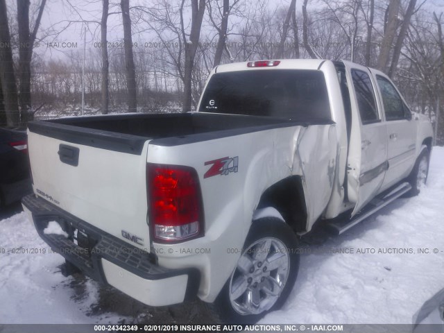 3GTP2WE70CG204542 - 2012 GMC SIERRA K1500 SLT WHITE photo 4