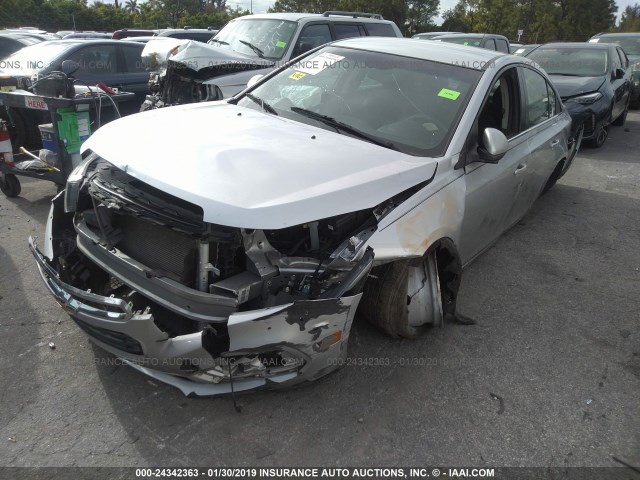 1G1PE5SB6G7124506 - 2016 CHEVROLET CRUZE LIMITED LT SILVER photo 2