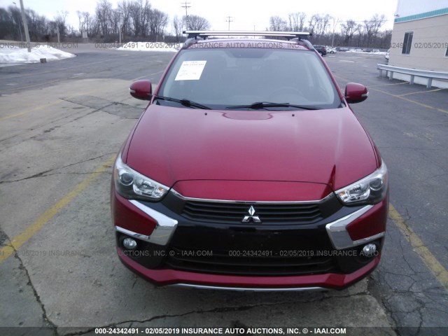 JA4AP4AW7HZ028308 - 2017 MITSUBISHI OUTLANDER SPORT SEL RED photo 6