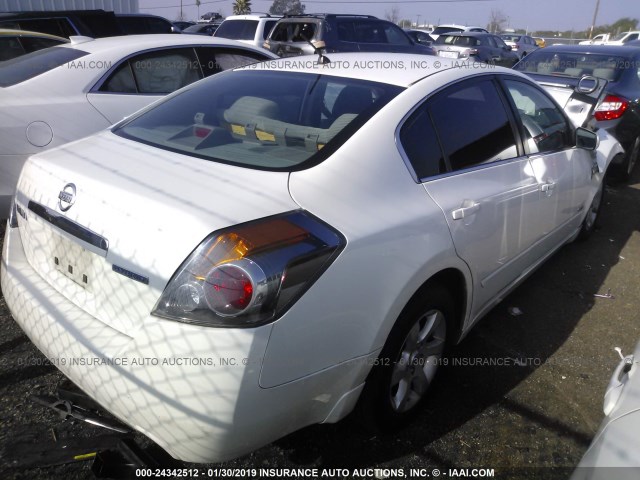 1N4CL21E69C157401 - 2009 NISSAN ALTIMA HYBRID WHITE photo 4