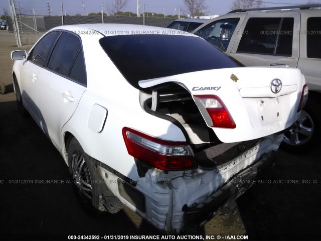 4T1BE46K07U512091 - 2007 TOYOTA CAMRY NEW GENERAT CE/LE/XLE/SE WHITE photo 3