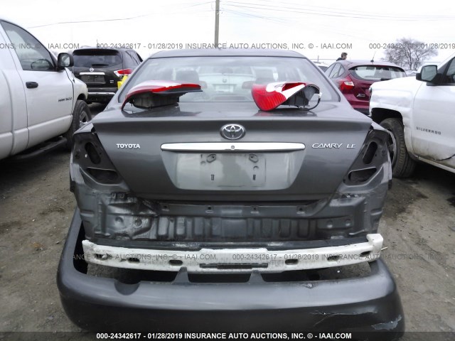4T1BE32K93U679219 - 2003 TOYOTA CAMRY LE/XLE/SE GRAY photo 6