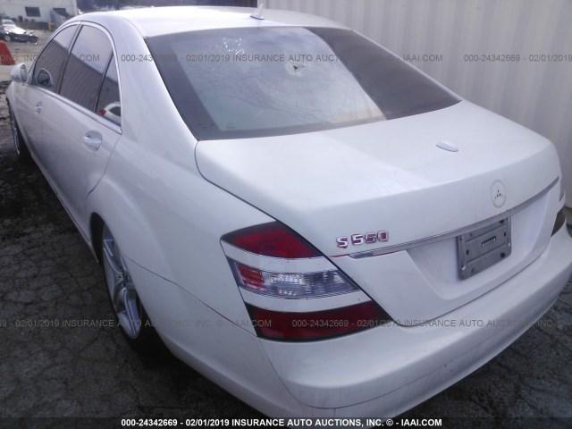 WDDNG71X97A051111 - 2007 MERCEDES-BENZ S 550 WHITE photo 6